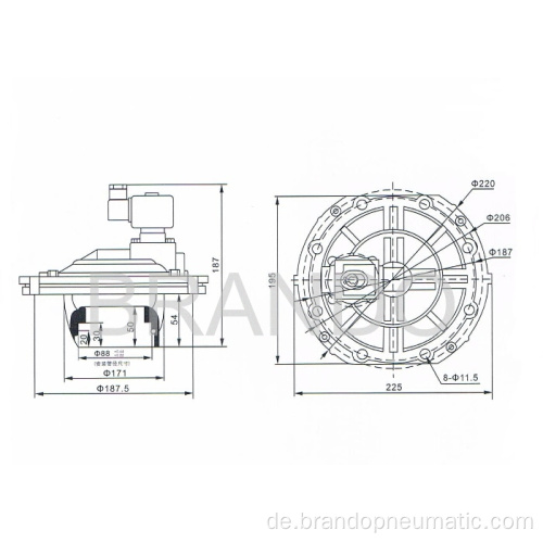 3-Zoll-Asco SCG353.060 Pulse Jet Valve